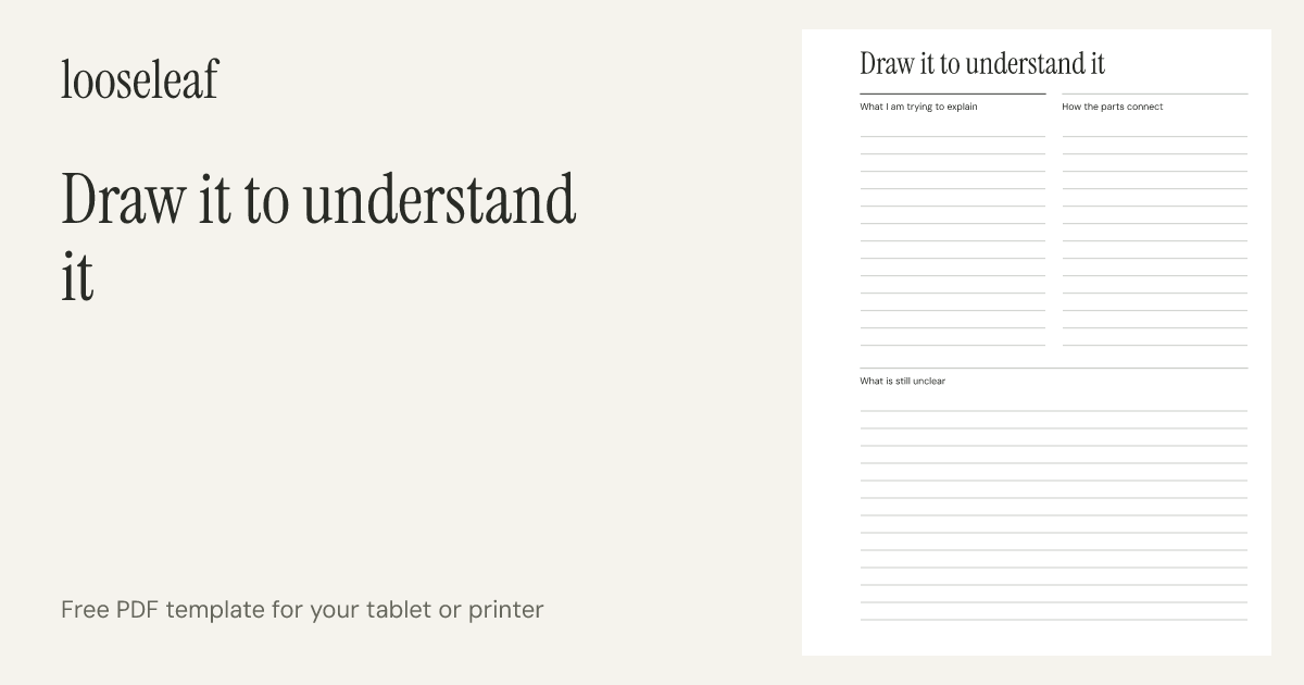 Preview of Draw it to understand it