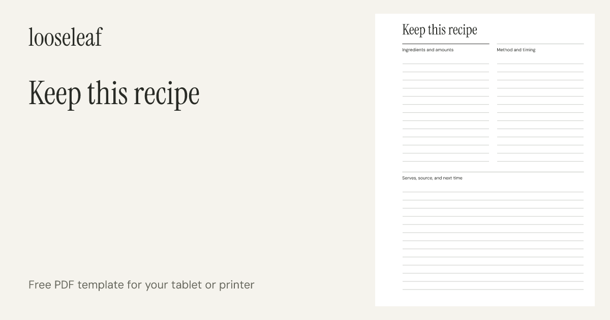 Preview of Keep this recipe